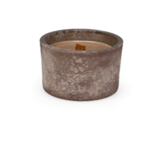 Luxe Stone Kaars met Houten Lont