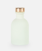 Matwitte geurfles met roségoudendop