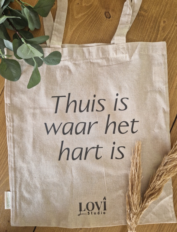 Totebag "Thuis is waar het hart is" – Special Edition DWW