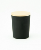 Frosted Geurkaars met Houten Deksel