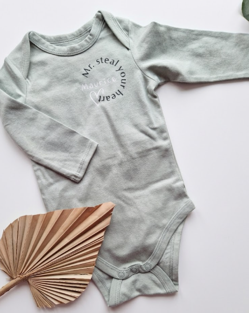 Gepersonaliseerd Rompertje met naam - Mr. Steal Your Heart/ MS. Cute Little Princess