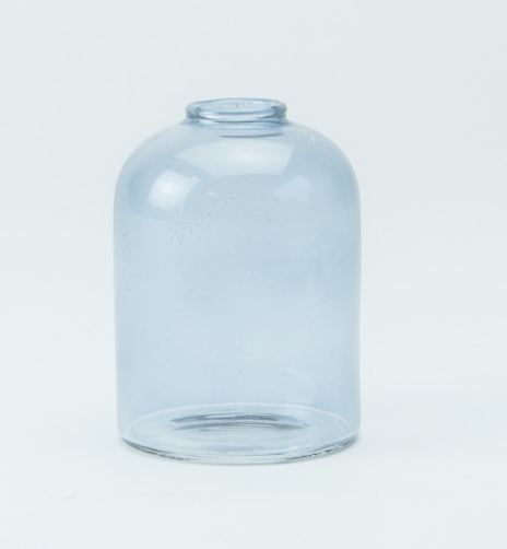 mini vaasje in het zacht blauw