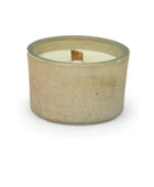 Luxe Stone Kaars met Houten Lont